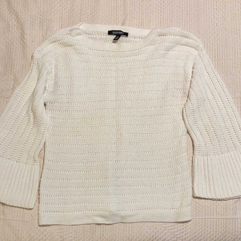 Knit Sweater with Flare Sleeves
